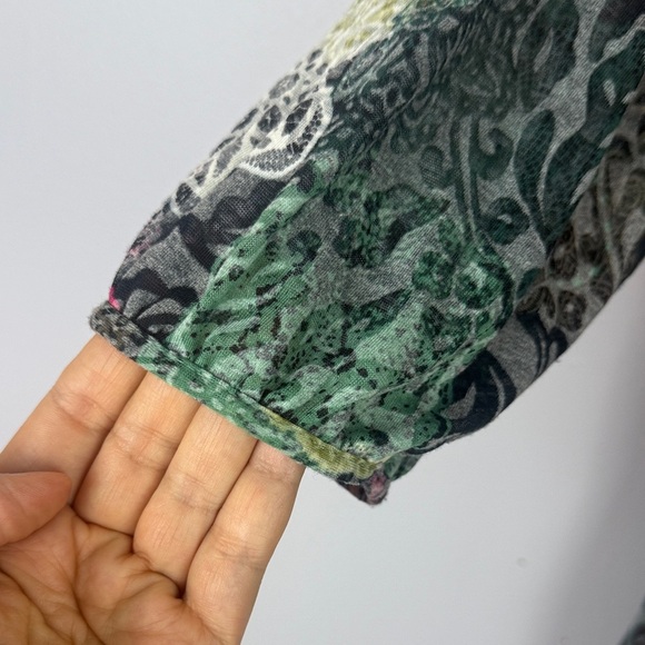 Per Una Casual Multicoloured Floral Patterned 3/4 Sleeve Top Size 10 - Picture 6 of 12